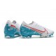 Nike Mercurial Vapor 13 Elite FG Soccer Shoes - White Blue