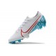 Nike Mercurial Vapor 13 Elite FG Soccer Shoes - White Blue
