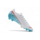 Nike Mercurial Vapor 13 Elite FG Soccer Shoes - White Blue