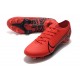 Nike Mercurial Vapor 13 Elite FG Soccer Shoes - Red Black