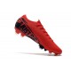 Nike Mercurial Vapor 13 Elite FG Soccer Shoes - Red Black