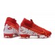 New Nike Mercurial Superfly 7 Elite FG Cleats - Red White