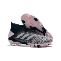 Mens adidas Predator 19+ FG Boots - Gray Pink Silver