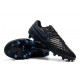 New 2016 Nike Tiempo Legend 6 FG Leather Football Cleats Black Blue
