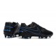 New 2016 Nike Tiempo Legend 6 FG Leather Football Cleats Black Blue