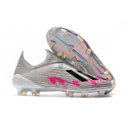 adidas X 19+ FG News Soccer Boots Silver Black Pink
