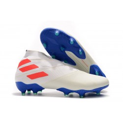 adidas Nemeziz 19+ FG Boot White Solar Orange