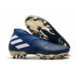 adidas Nemeziz 19+ FG Boot Blue White Solar Black